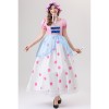 Anime Cartoon Characters Pink Polka Dot Princess Cosplay Performance Costumes Shepherdess YM088