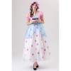 Anime Cartoon Characters Pink Polka Dot Princess Cosplay Performance Costumes Shepherdess YM088