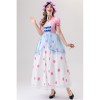 Anime Cartoon Characters Pink Polka Dot Princess Cosplay Performance Costumes Shepherdess YM088