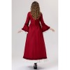 Retro Gothic Court Dress With A Square Neck Cinched Waist And A Bow Tie Medieval Evening Dress YM0820