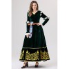Halloween Retro Court Queen's Legend Cosplay Princess Long Dress Performance Costume YM0825