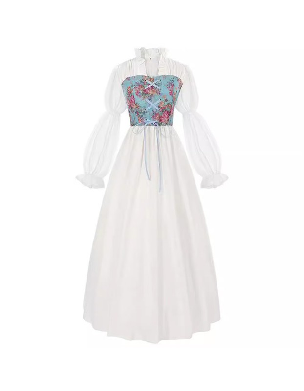 Renaissance Dress Cosplay Women's Medieval Clothing Victorian Pirate Fairy Witch Costume YM0832