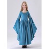 Court Dress Blue Cosplay Lord of The Rings Elf Children's Elf Princess Dress YM5849