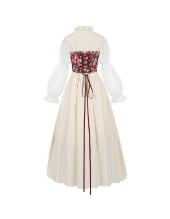 Renaissance Dress Cosplay Women's Medieval Clothing Victorian Pirate Fairy Witch Costume YM0832
