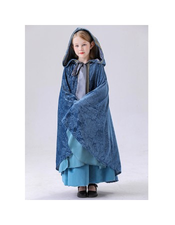 Court Dress Blue Cosplay Lord of The Rings Elf Children's Elf Princess Dress YM5849