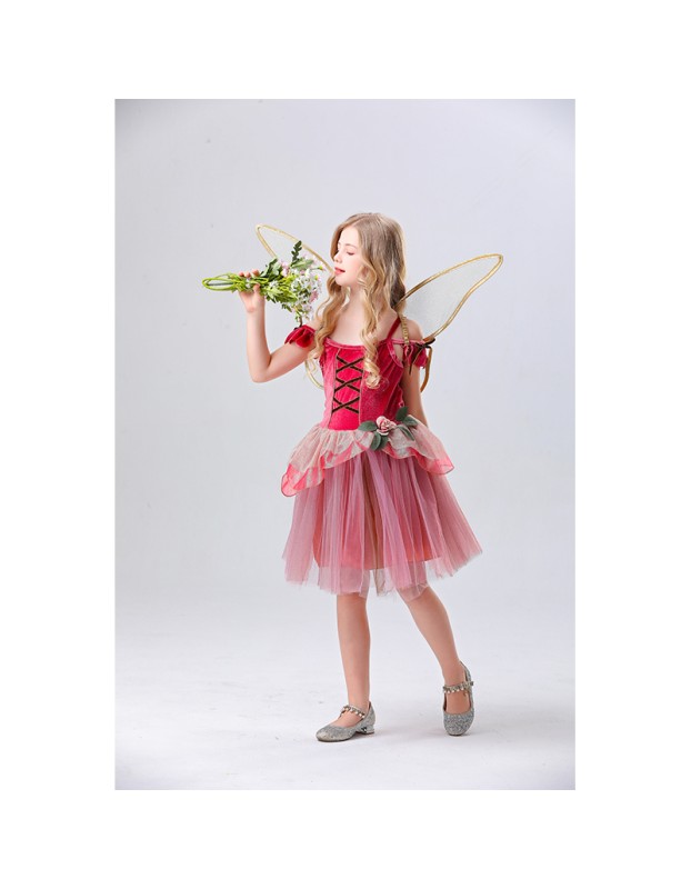 Children's Day Fairy Girl Elf Dance Costume Princess Puff Skirt Cosplay Performance Costume YM5833