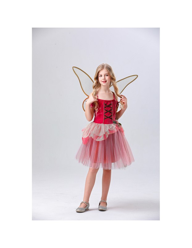 Children's Day Fairy Girl Elf Dance Costume Princess Puff Skirt Cosplay Performance Costume YM5833