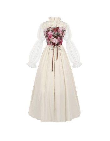 Renaissance Dress Cosplay Women's Medieval Clothing Victorian Pirate Fairy Witch Costume YM0832