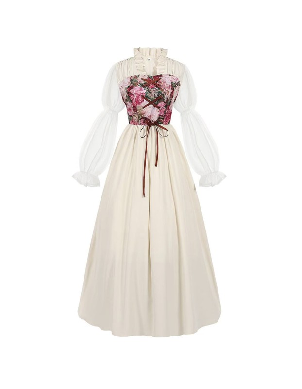 Renaissance Dress Cosplay Women's Medieval Clothing Victorian Pirate Fairy Witch Costume YM0832