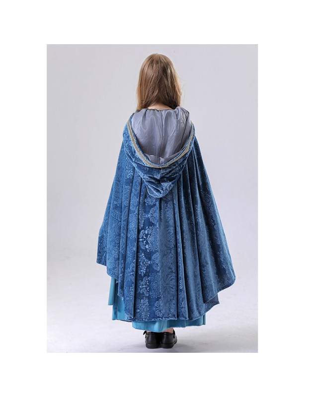 Court Dress Blue Cosplay Lord of The Rings Elf Children's Elf Princess Dress YM5849