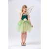 Princess Puffy Dress Flower Fairy Little Girl Elf Dance Cosplay Costume Green Dress YM5835