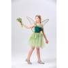 Princess Puffy Dress Flower Fairy Little Girl Elf Dance Cosplay Costume Green Dress YM5835