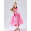 Children's Pink Princess Dress Mario Luigi Pink Princess Dress Pink Princess Dress For Girls YM8775