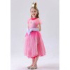 Children's Pink Princess Dress Mario Luigi Pink Princess Dress Pink Princess Dress For Girls YM8775
