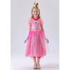 Children's Pink Princess Dress Mario Luigi Pink Princess Dress Pink Princess Dress For Girls YM8775