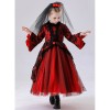 Halloween Children's Vampire Costume Girl Witch Red Ghost Bride Princess Dress Little Girl Cosplay YM8772