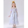 Children's Princess Alice White Queen Dress High-end Cosplay Princess Dress Costume YM8776