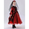 Halloween Children's Vampire Costume Girl Witch Red Ghost Bride Princess Dress Little Girl Cosplay YM8772