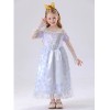 Children's Princess Alice White Queen Dress High-end Cosplay Princess Dress Costume YM8776