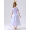 Children's Princess Alice White Queen Dress High-end Cosplay Princess Dress Costume YM8776