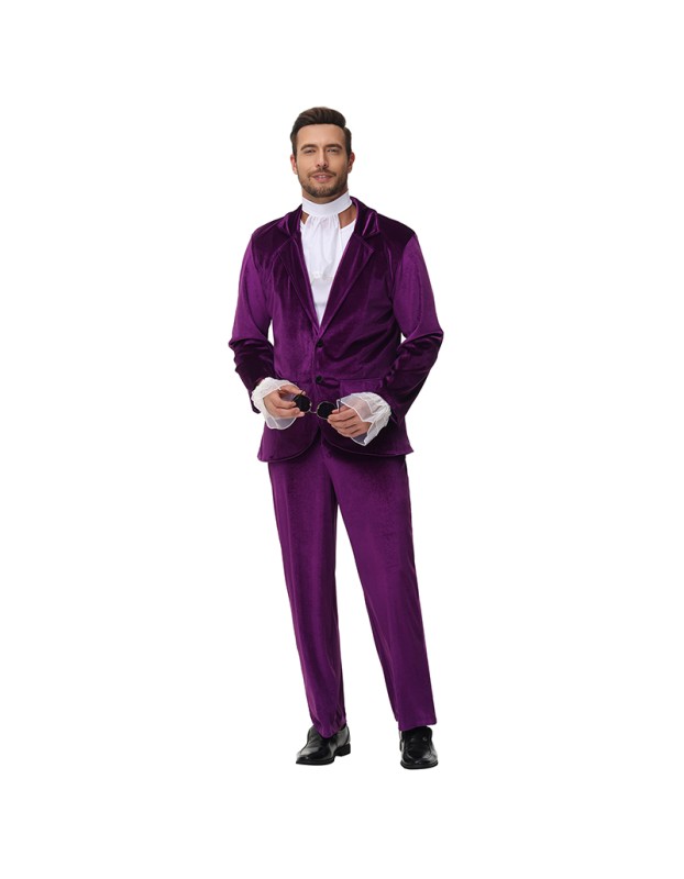 Adult Men's Retro Disco Stage Costumes 1980s Cosplay Costumes and Role-Playing Costumes MS5613