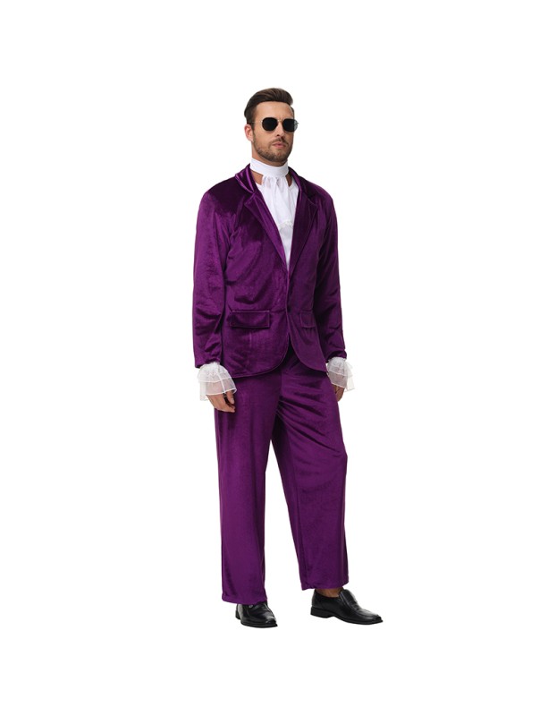 Adult Men's Retro Disco Stage Costumes 1980s Cosplay Costumes and Role-Playing Costumes MS5613