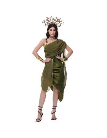 Ancient Egyptian Medusa Greek Goddess Cleopatra Cosplay Roman Performance Costumes MS5629