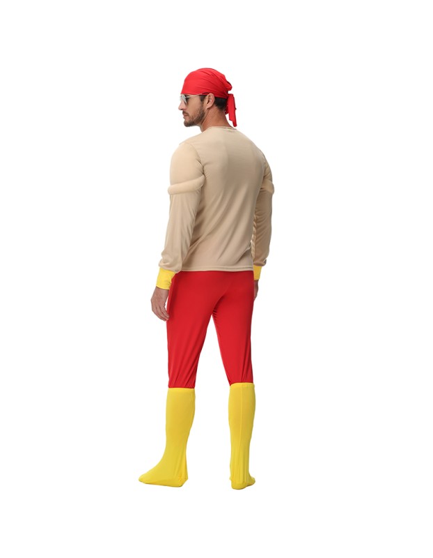 Funny and Cool Muscle Boy Costume Abdominal Muscles Funny Party Cosplay  Muscle Shirt Set MS1816