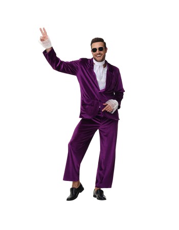 Adult Men's Retro Disco Stage Costumes 1980s Cosplay Costumes and Role-Playing Costumes MS5613