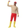 Funny and Cool Muscle Boy Costume Abdominal Muscles Funny Party Cosplay  Muscle Shirt Set MS1816