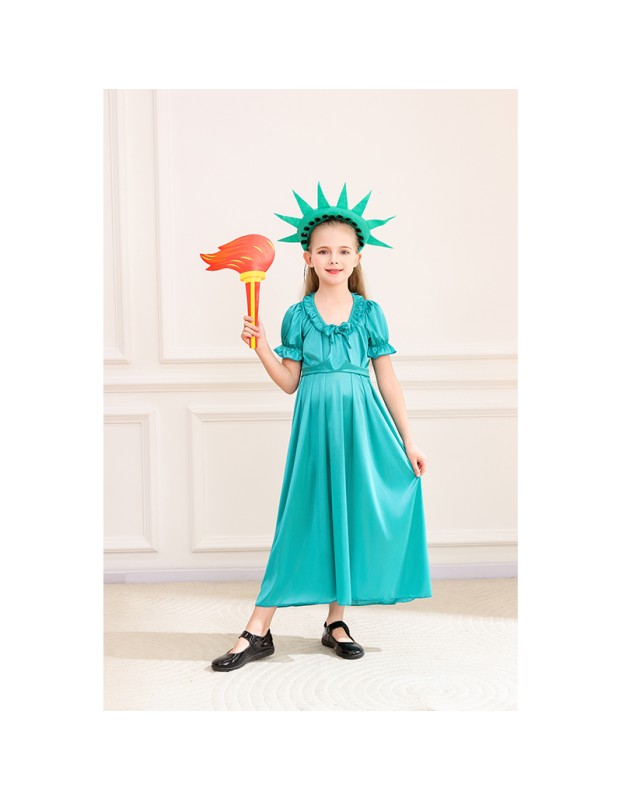 Halloween Statue of Liberty Costumes Mythology ThemedParent Child Costumes Cosplay MS5635