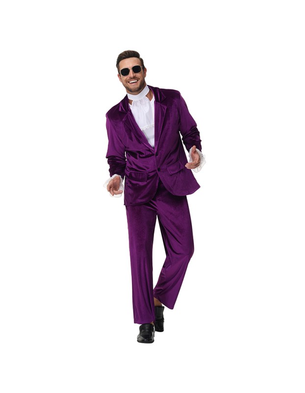 Adult Men's Retro Disco Stage Costumes 1980s Cosplay Costumes and Role-Playing Costumes MS5613