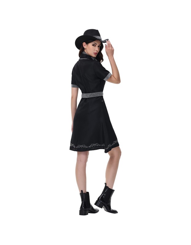 Halloween Ladies Sexy Singer Disco Cowboy Costume Role-Playing Costume Policewoman Cosplay MS1825