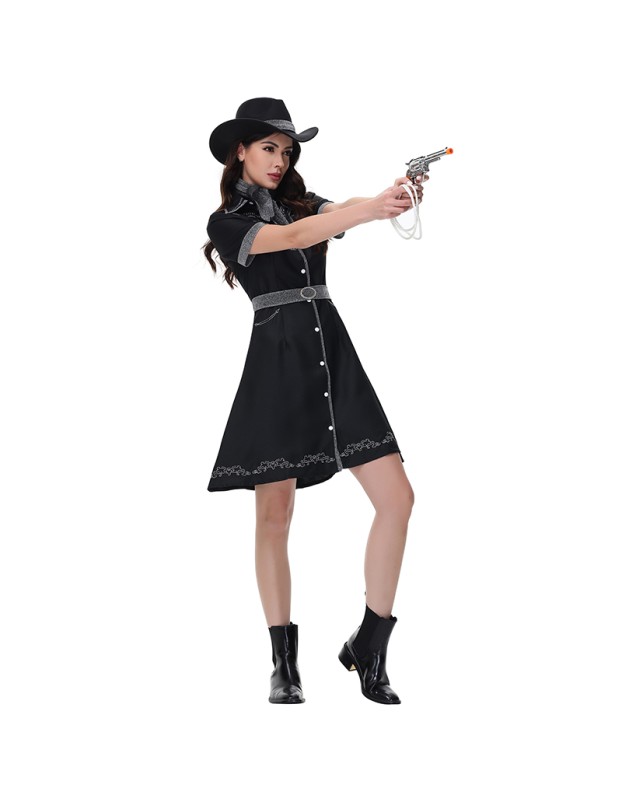 Halloween Ladies Sexy Singer Disco Cowboy Costume Role-Playing Costume Policewoman Cosplay MS1825