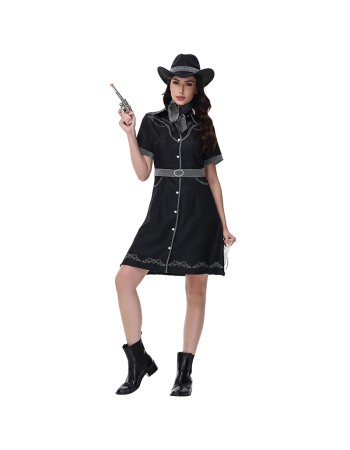 Halloween Ladies Sexy Singer Disco Cowboy Costume Role-Playing Costume Policewoman Cosplay MS1825