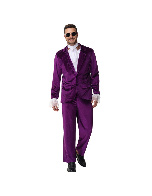 Adult Men's Retro Disco Stage Costumes 1980s Cosplay Costumes and Role-Playing Costumes MS5613