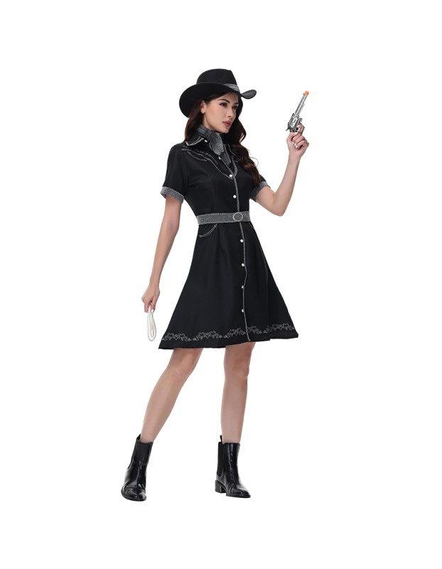 Halloween Ladies Sexy Singer Disco Cowboy Costume Role-Playing Costume Policewoman Cosplay MS1825