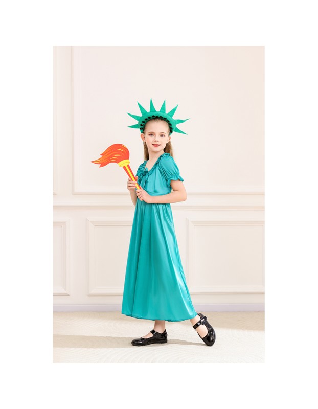 Halloween Statue of Liberty Costumes Mythology ThemedParent Child Costumes Cosplay MS5635