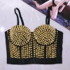 Sexy Club Punk Rivet Waistcoat Top M5304