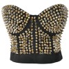 Sexy Club Punk Rivet Waistcoat Top M5304
