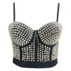 Sexy Club Punk Rivet Waistcoat Top M5304
