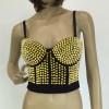 Sexy Club Punk Rivet Waistcoat Top M5304