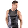 Erotic Underwear Men's Patent Leather Suit Sexy Black Strappy Vest Shorts Bar Performance N818