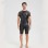 Men's Sexy Matte Leather Vest Shiny Short Sleeved T-shirt Sporty Top Performance Costume N842