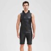 Sexy Shiny Men's Suit Vest Jackets Sporty and Casual Men's Leather Hooded Vests N837