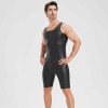 Men's Sexy Charming Matte Leather Vest Shiny Leather Sleeveless T-shirt Tight Fitting Costume N836
