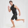 Sexy Shiny Men's Suit Vest Jackets Sporty and Casual Men's Leather Hooded Vests N837