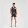 Sexy Men Vest Nightclub Stage Costume Men's Sexy Lingerie Black Patent Leather Vest and Shorts N843