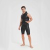 Sexy Shiny Men's Suit Vest Jackets Sporty and Casual Men's Leather Hooded Vests N837