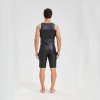 Men's Sexy Charming Matte Leather Vest Shiny Leather Sleeveless T-shirt Tight Fitting Costume N836